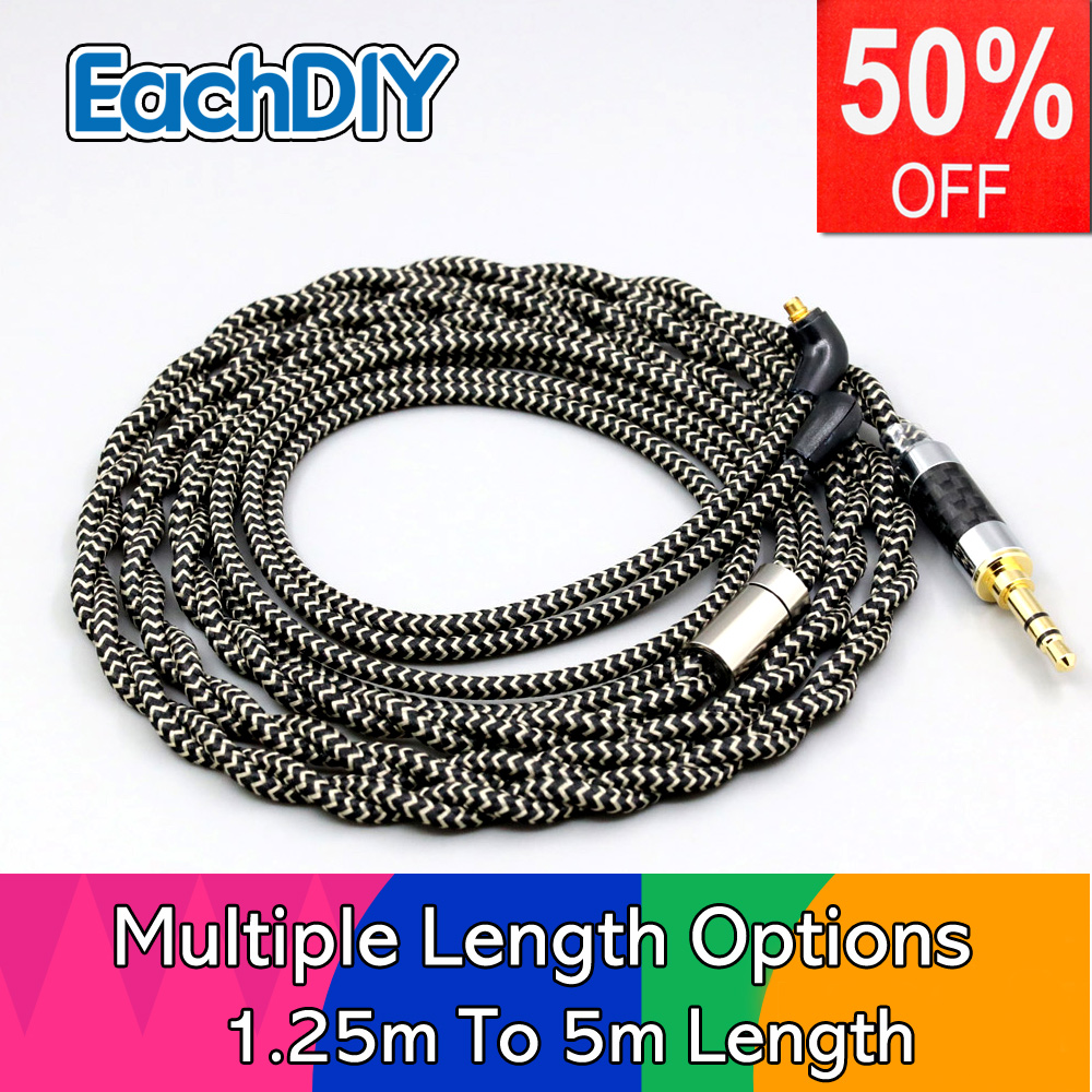Cable Sleeve Braided - 2 Core 2.8mm Litz OFC auricolare