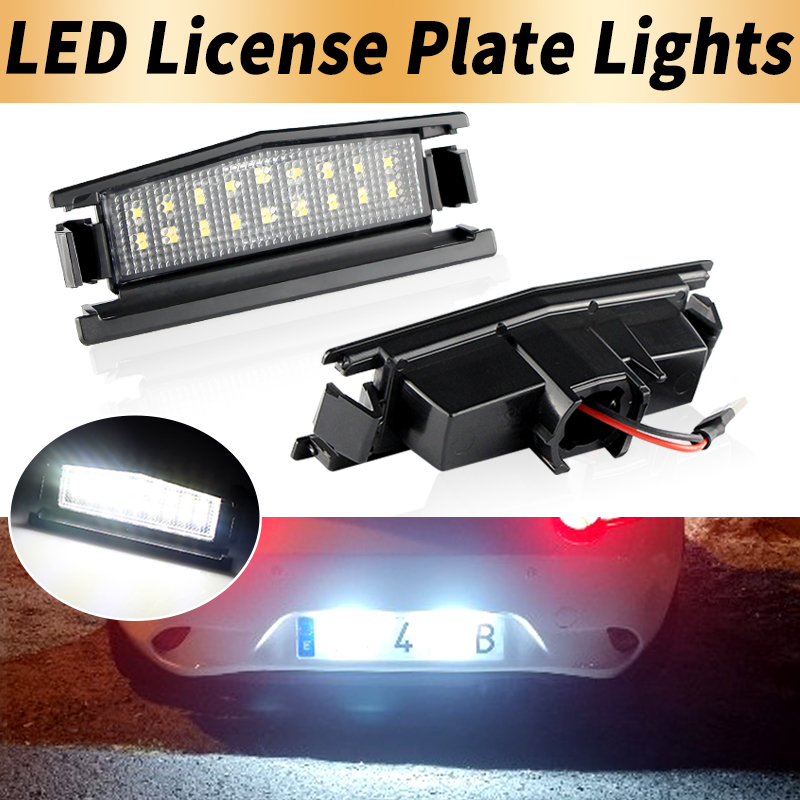 Gaming Equipment Accessories - 2PCS Bianco LED Luci targa Canbus