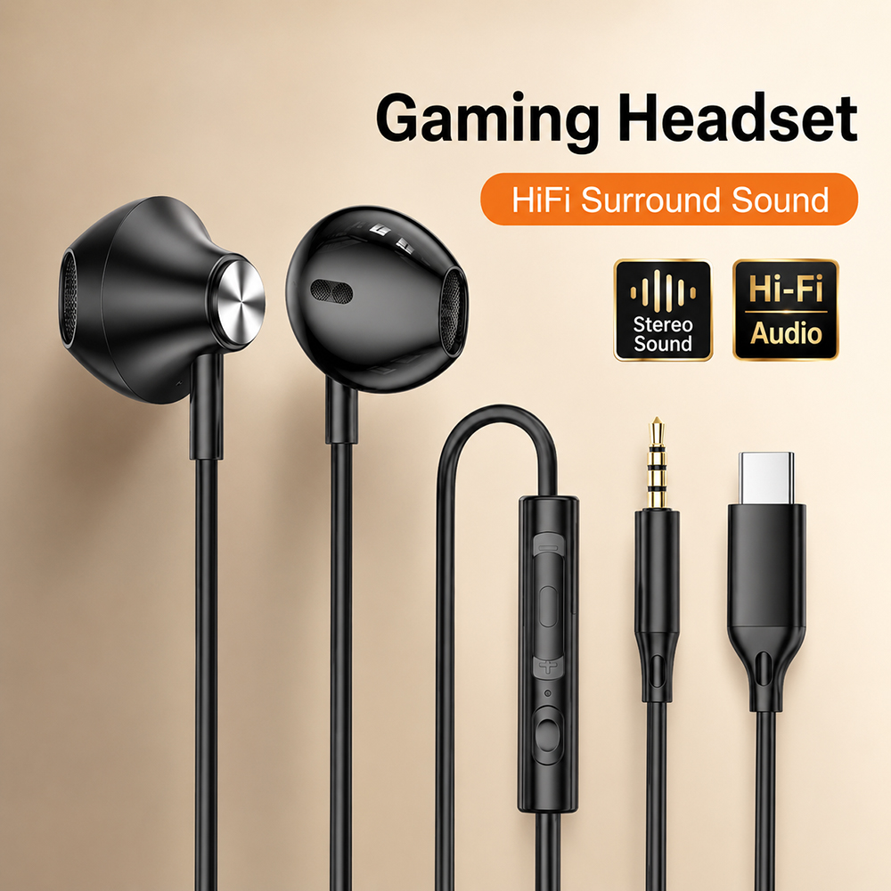 Gaming Headphone Accessories - Cuffie HiFi Surround con Suono Stereo