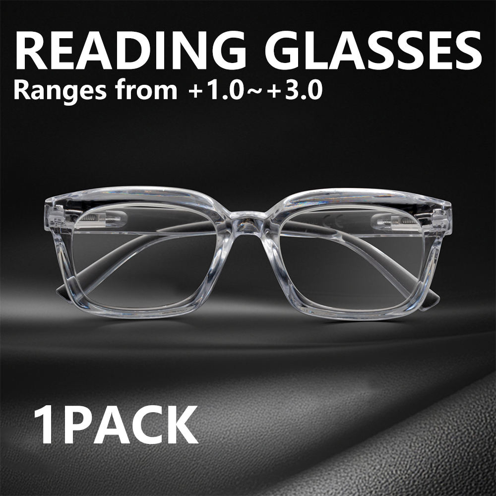 Gaming Glasses Tinted - Occhiali da Lettura Quadrati alla Moda,