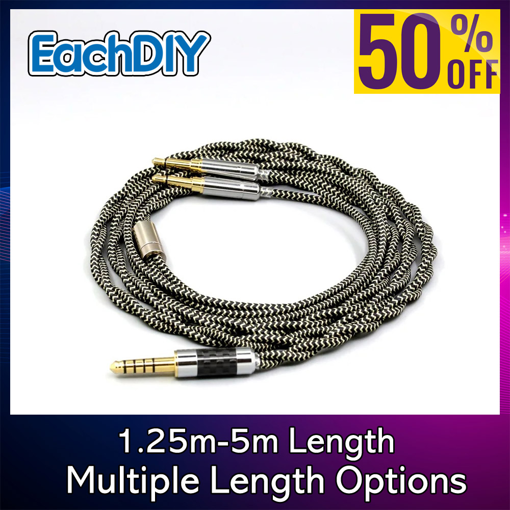 Cable Sleeve Braided - 2 Core 2.8mm Litz OFC auricolare