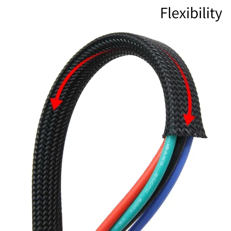 Manicotti treccia in PET nero  - Cable Sleeve Braided recensione e prezzo