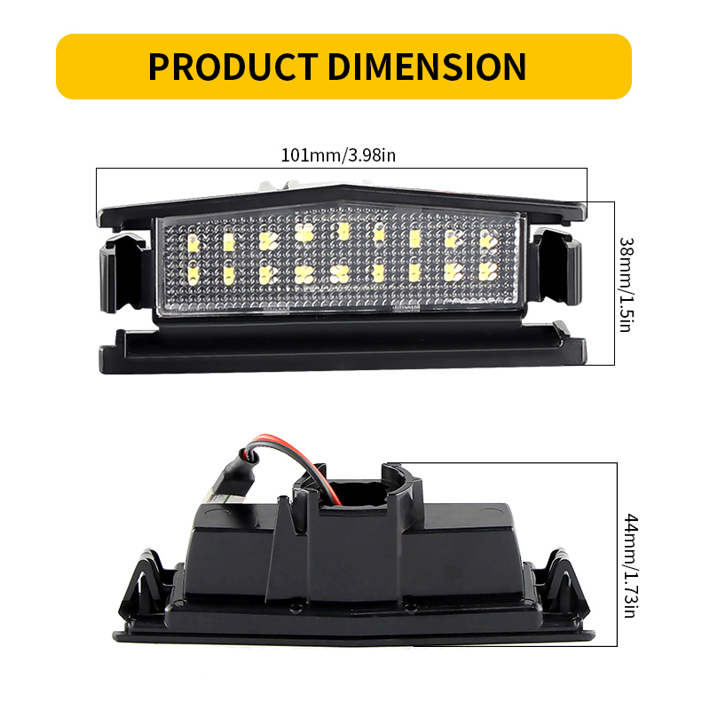 2PCS Bianco LED Luci targa Can - Gaming Equipment Accessories recensione e prezzo
